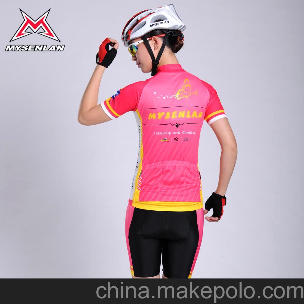 RUSUOO-邁森蘭優雅短袖套裝 自行車騎行服 春夏秋季騎行服套裝女