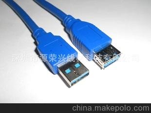 高速USB3.0 延長(cháng)線(xiàn) 移動(dòng)硬盤(pán) USB3.0數據線(xiàn)圖片