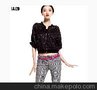 七格格IAIZO高端 2011新秋装 黑色烫钻短外套 女 11L1000601