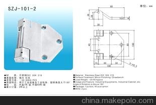 供应大型工业柜精密铸造不锈钢厚合页铰链